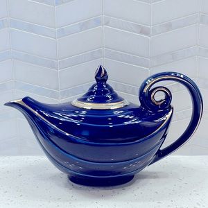 HALL Cobalt Blue Mid Century Tea Pot